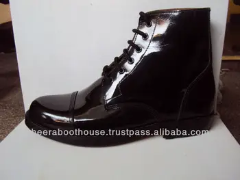 patent leather ammo boots
