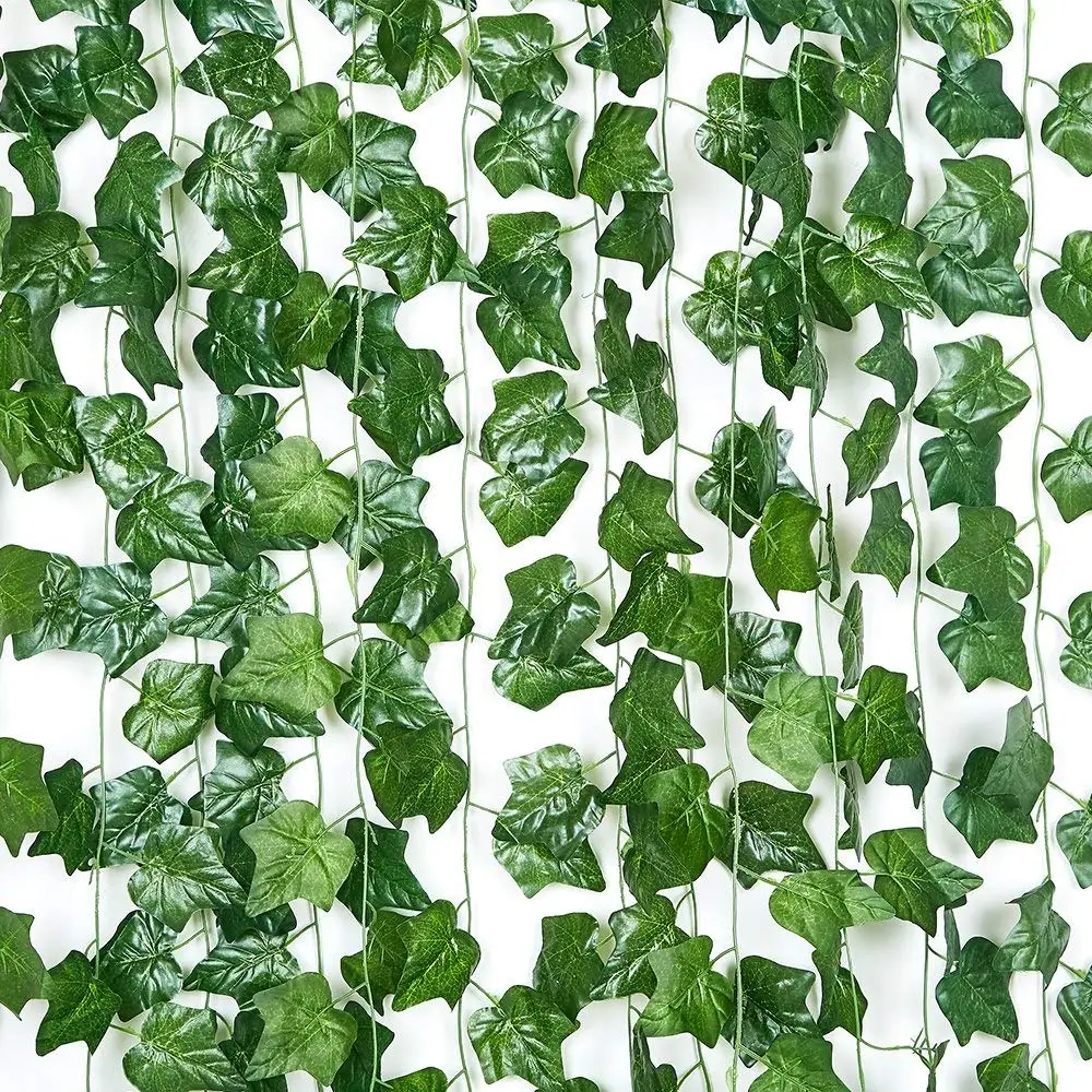 12 Pack 86Ft Artificial Ivy Garland Fake Leaf Plants Vine Hanging Garland Fake Foliage Flowers for Home Kitchen Garden Office Wedding Party Wall Decor 12PCS 12 Pack 86Ft Artificial Ivy Garland Fake Leaf Plants Vine Hanging Garland Fake Foliage Flowers for Home Kitchen Garden Office Wedding Party Wall Decor 12PCS