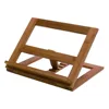 Bamboo Folding/Adjustable/Portable Wooden Tablet iPad Holder Cookbook Holder Laptop Display Rack