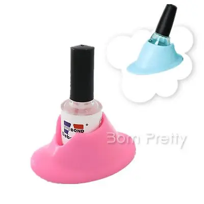 1pc Nail Polish Easy Holder Nail Art Slanted Holder Tool Random Color 3471