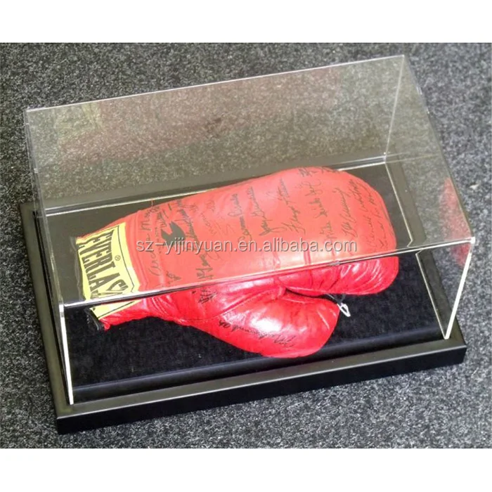 Acrylic Boxing Glove Display Case Double Baseball Batting Glove Or