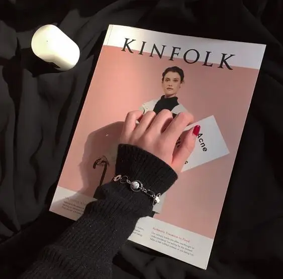 

Temperament Design Bracelet Geometric Metal Marble Jewelry Female Simple Cold Wind Bracelet, Silver