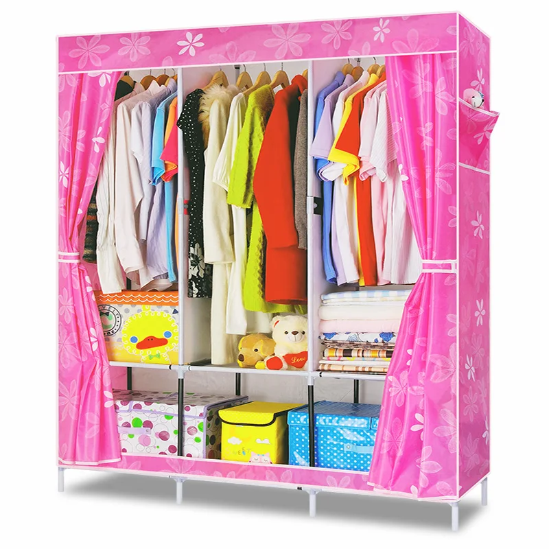 
Factory direct large capacity plastic portable wardrobe 