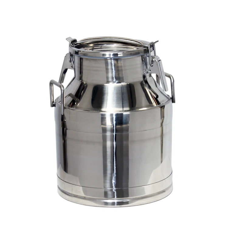 Silver 25 Litre Stainless Steel Milk Container