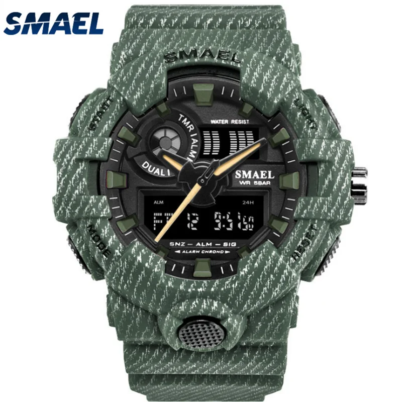 

Smael factory SL8001 men military camouflage sport custom digital watch