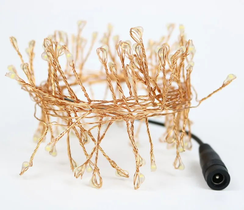 copper cluster string lights