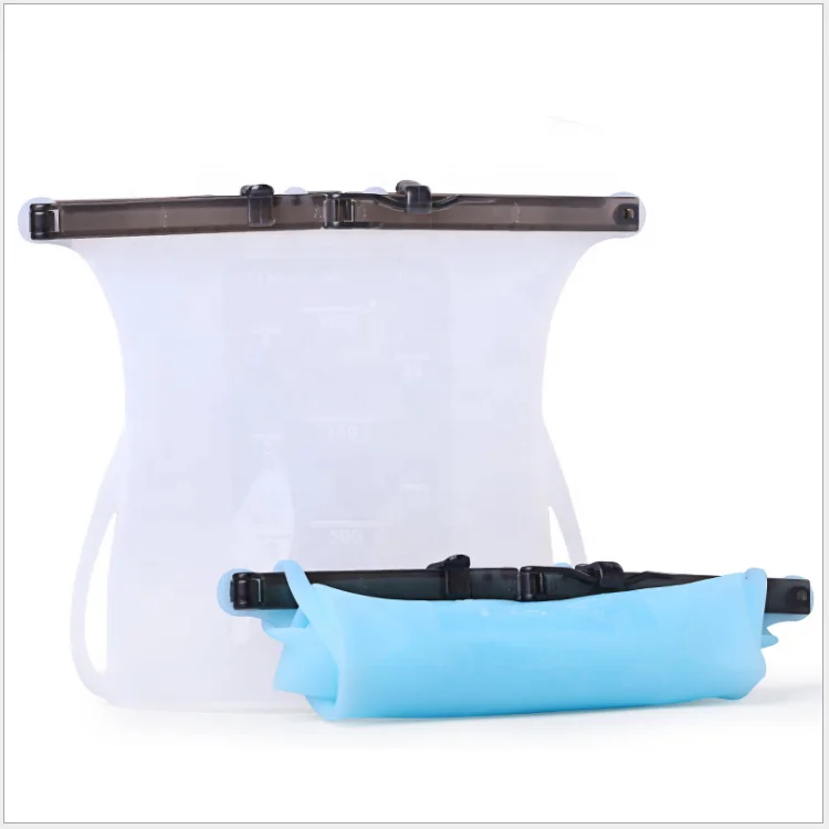

Hot selling FDA reusable silicone bag, Green/white/blue/pink