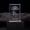 K9 Block Cube Souvenir Gifts Etched Glass/engraved Image Cube/blocks Gift Engraved Tree Light Glass Led Ballet 3d Laser Crystal