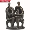 Outdoor Metal Craft Bronze Family Group sculpture By Henry Moore