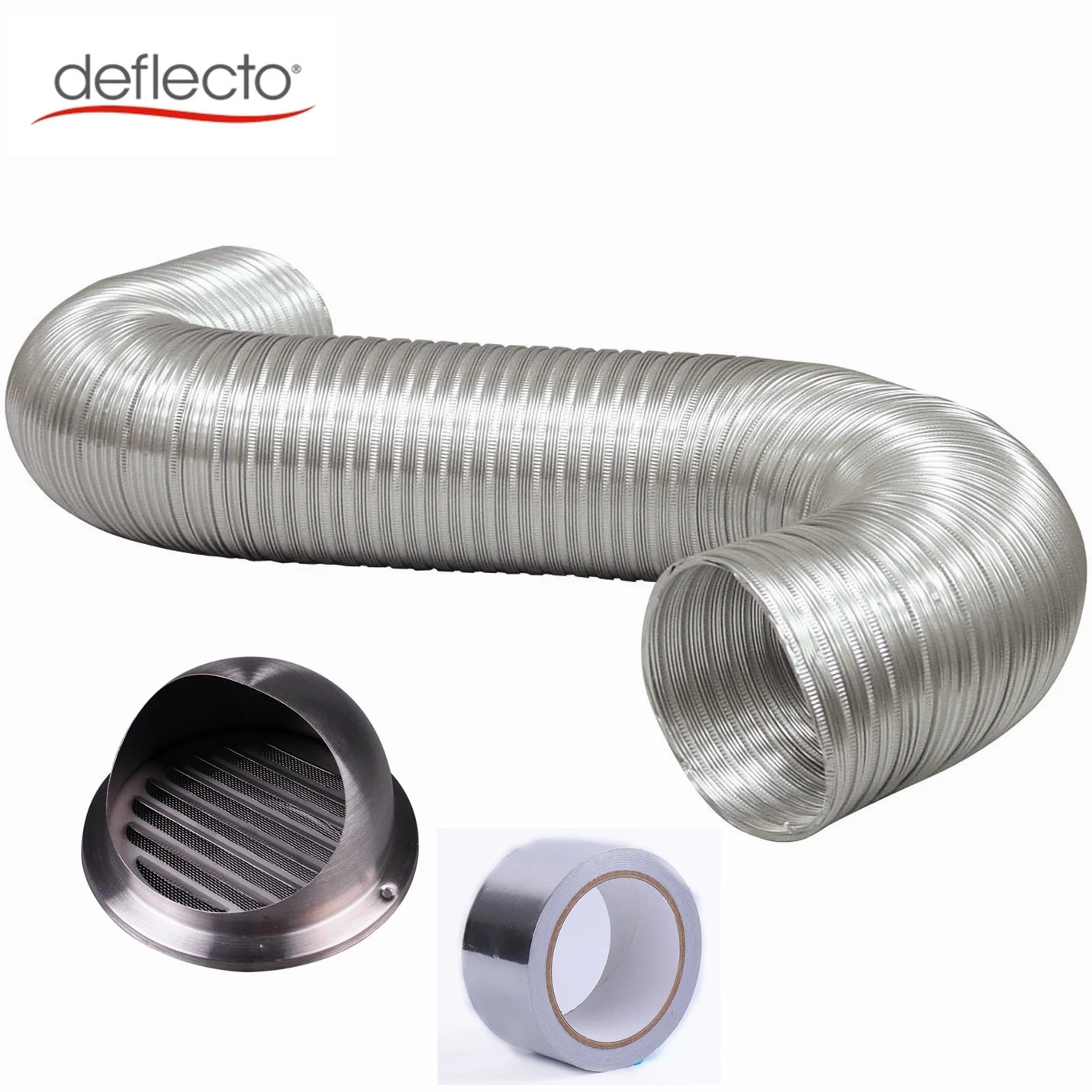 Ventilation Kit China Supplier Aluminum Semi Rigid Flexible Duct Stainless Steel Round Vent Cover