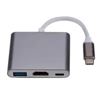 

3 in 1 Hub Type C USB 3.1 to PD USB-C 4K * 2K 1080p HDMI USB3.0 USB 3.0 Adapter For Apple Macbook