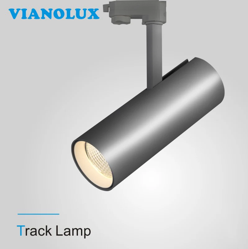 High quality Vianolux anti-glare 20W cob Led track Light, led track lamp, COB led track Light spot