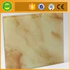 thickness customized corrosion resistant Luxury Decoration Effect Artificial Jade Glass for wall use