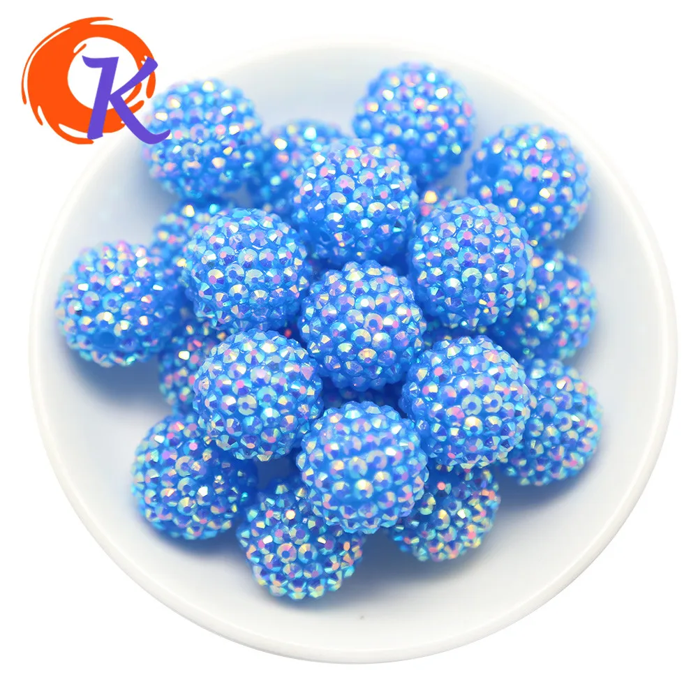 

High Quality Beads Acrylic Shinny Rhinestone Beads For DIY Necklace Bracelet Kit Material Suppliers