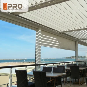 Image of chinese guangzhou design outdoor waterproof portable automatic roof pergola wholesale manufacturer