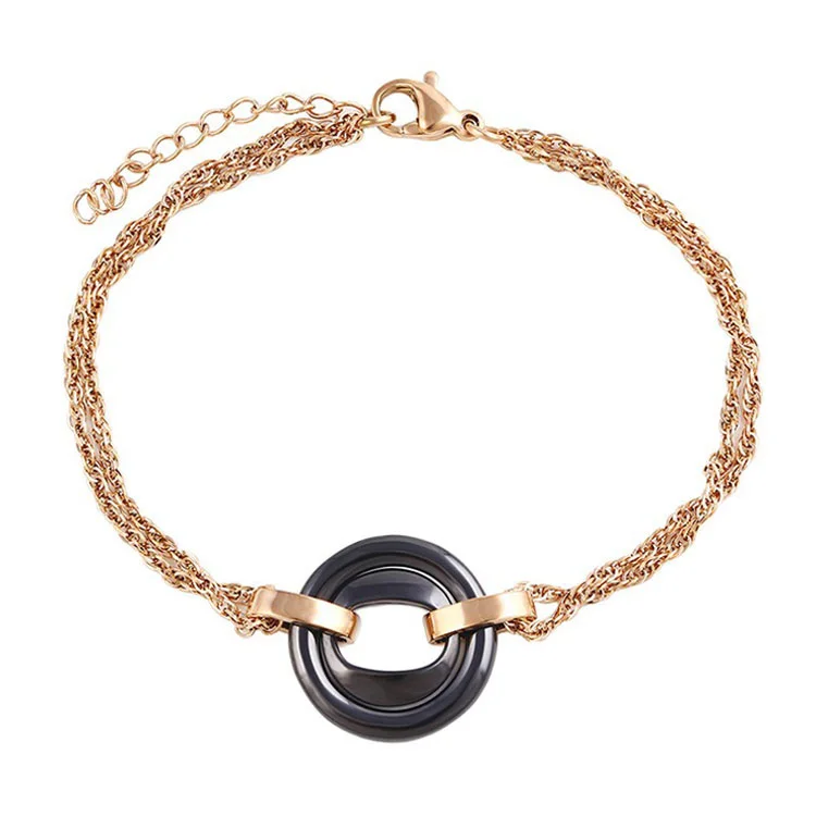 

74404 wholesale italian stainless steel jewelry, gold latest ladies fashion bracelet, N/a