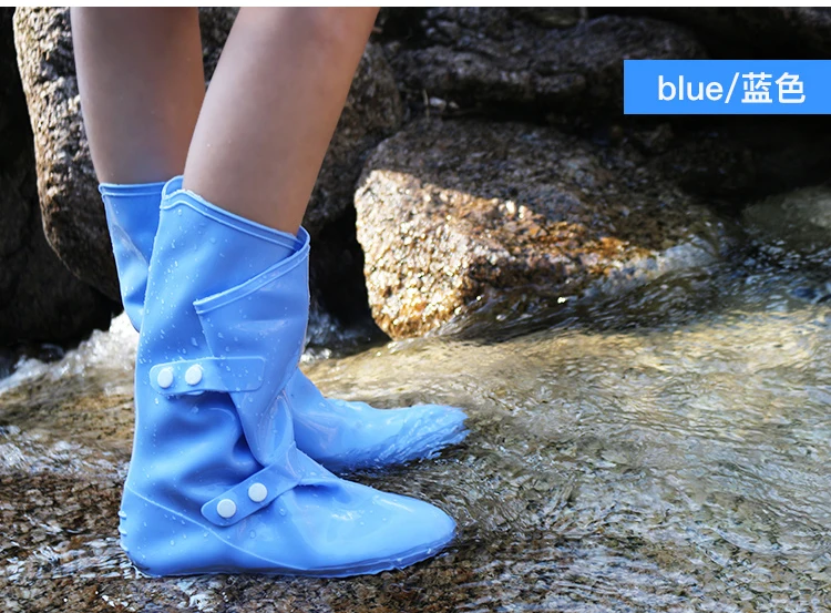 Waterproof Portable Coat Plastic Boots Cover 1 Pair Overshoes Rain Shoes