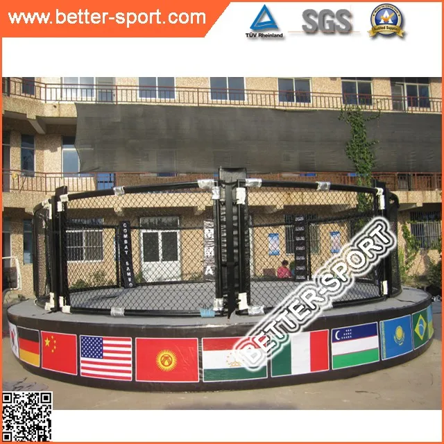 
height platform competition quality octagon mma cage 