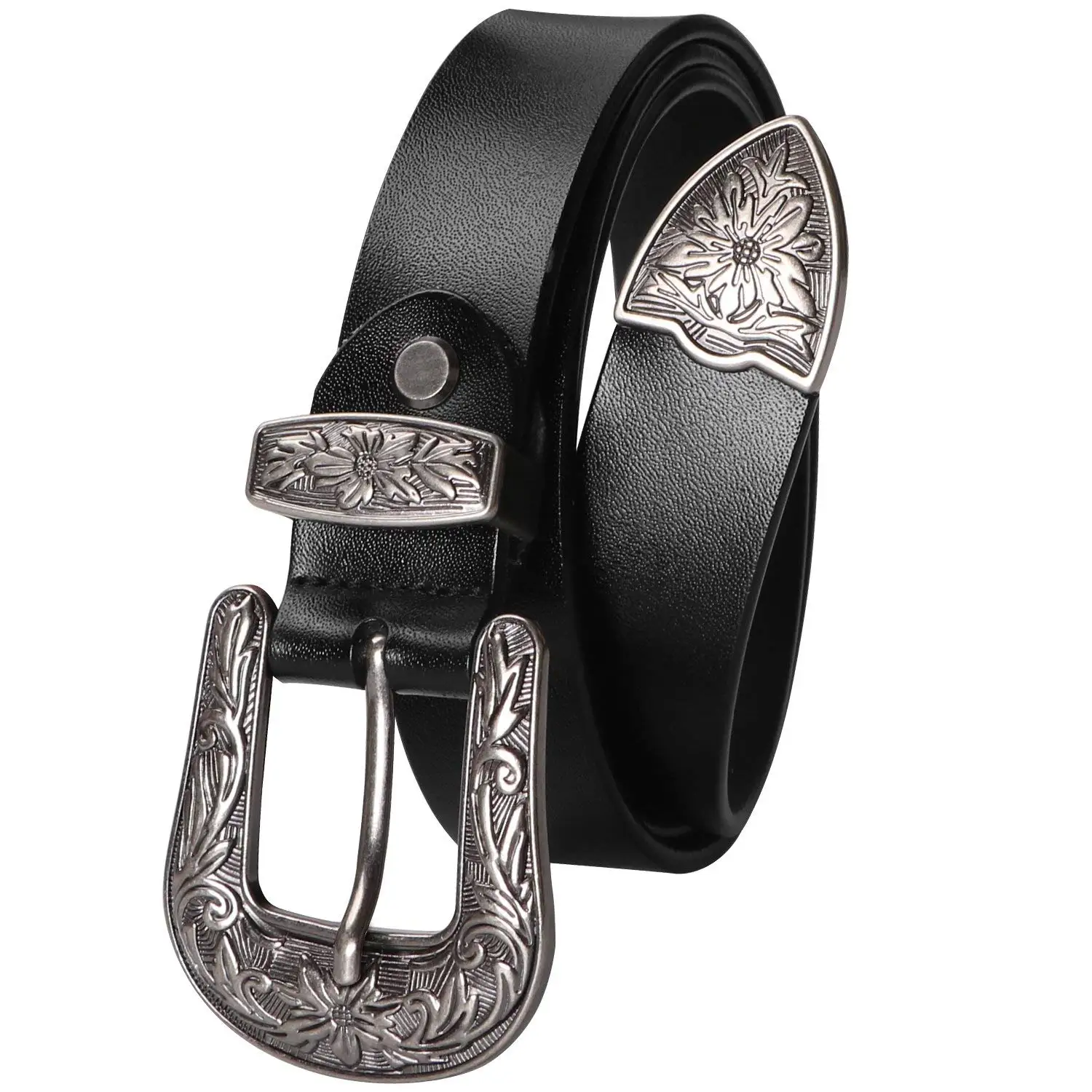 ladies silver belt