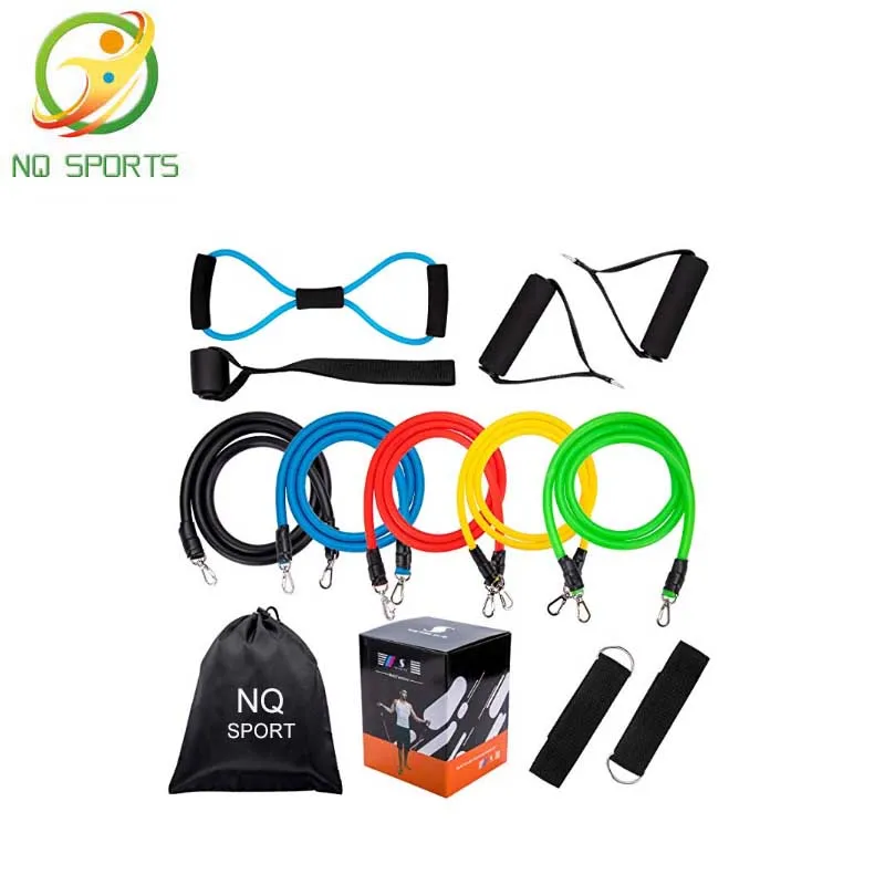

Resistance Band Set Door Anchor with Handles Exercise Bands Men Women Legs Ankle Straps for Fitness Training Home Workouts 11pcs, Can be customized