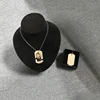 2 side blank Sublimation metal necklace Pendant Jewelry