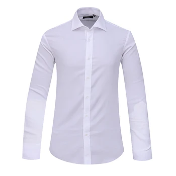 Custom Hidden Placket Cotton White Dress Shirt For Men - Buy Custom ...