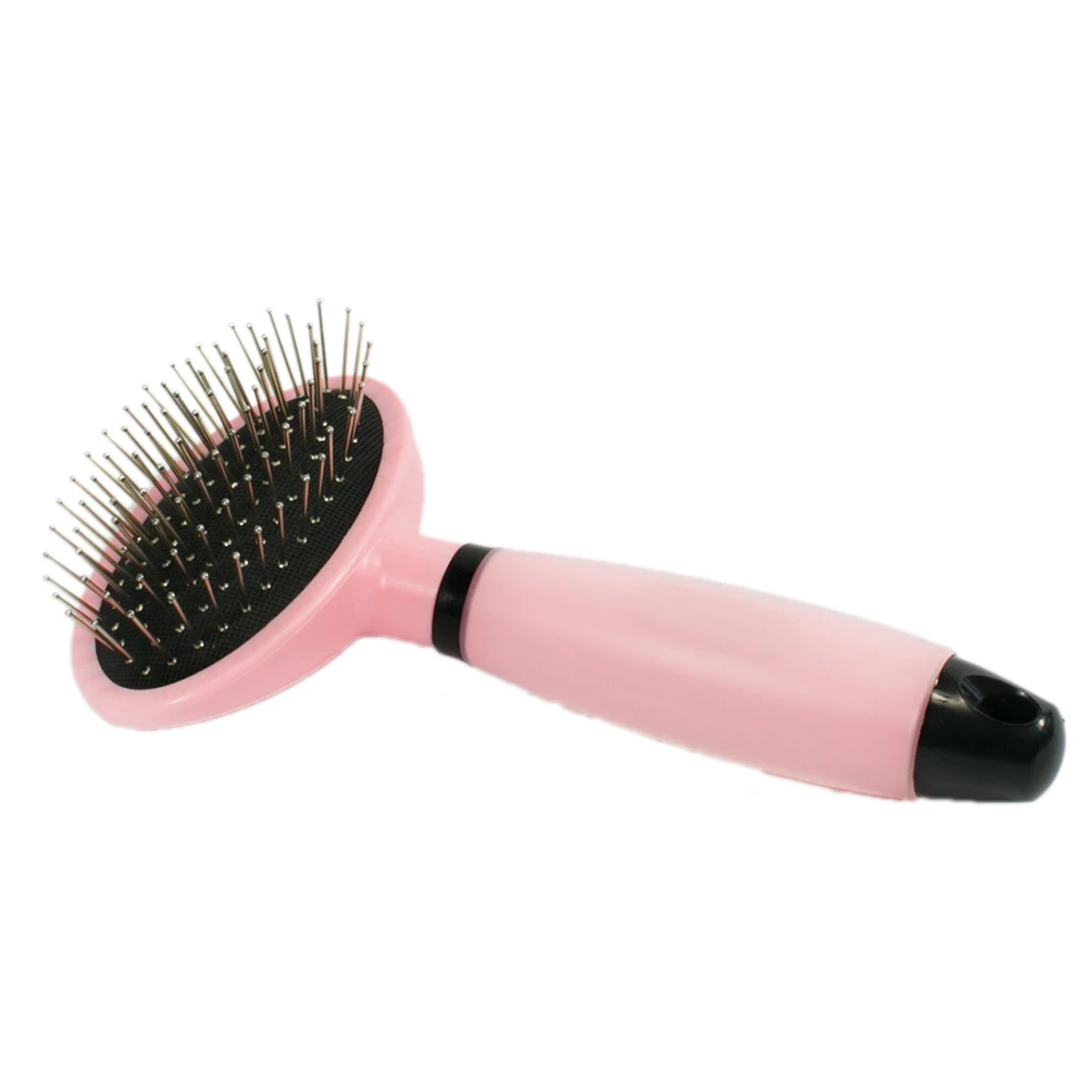 Round Pink Silicone Adjustable Pet Brush - Buy Round Pet Brush ...