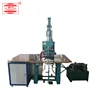 Fish mouth open toe one button buckle rhinestone patent leather stiletto sandals cutting welding machine
