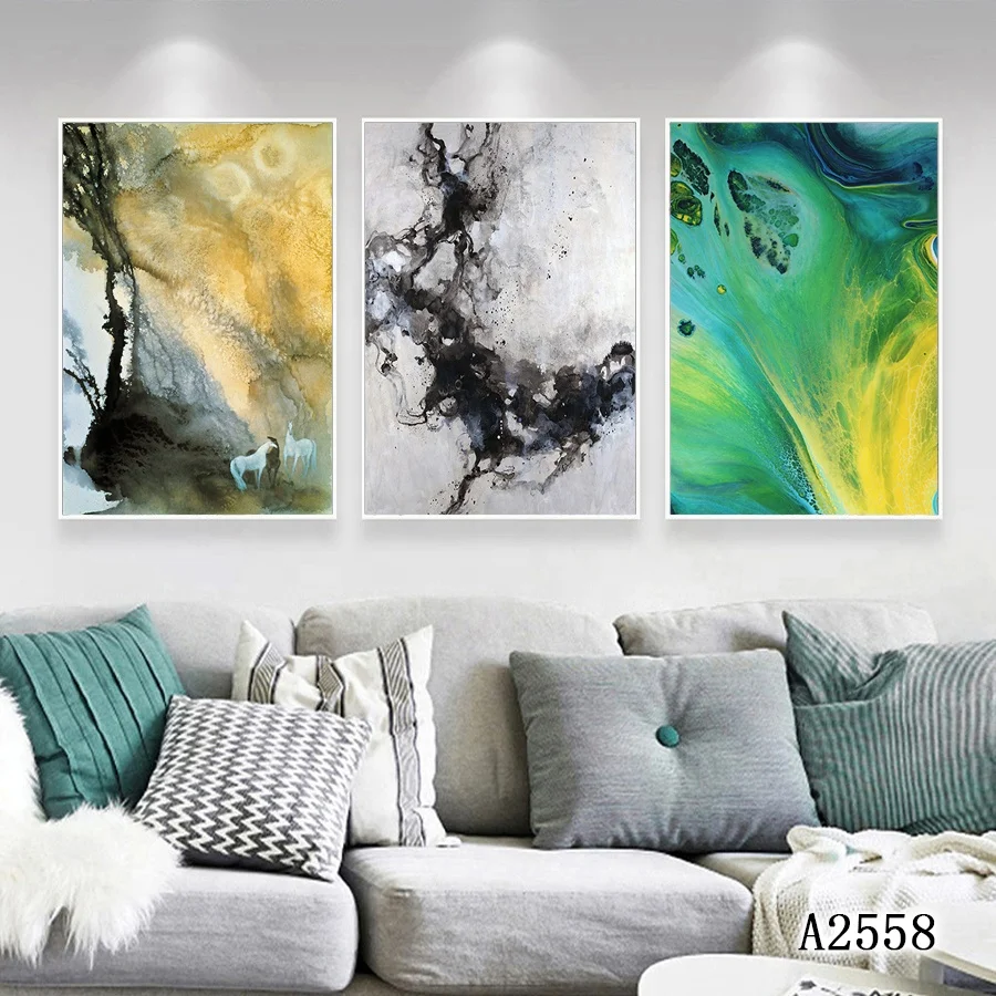 
Framed Painting Canvas Printing Modern Decorative Painting Abstract Painting Wall Art Print 