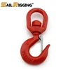 Rigging US Type Steel Drop Forged S322 Heavy Chain Hoist Lifting Crane Swivel Hook with Safety Latch