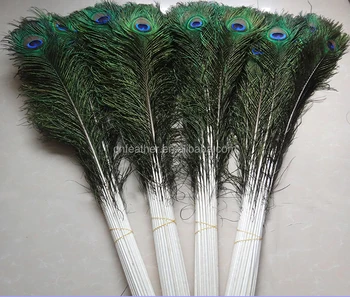 Cheap Artificial Long Peacock Feathers 