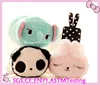 plush panda and elephant toy phone holder