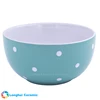 custom print dinnerware ceramic polka dot bowl