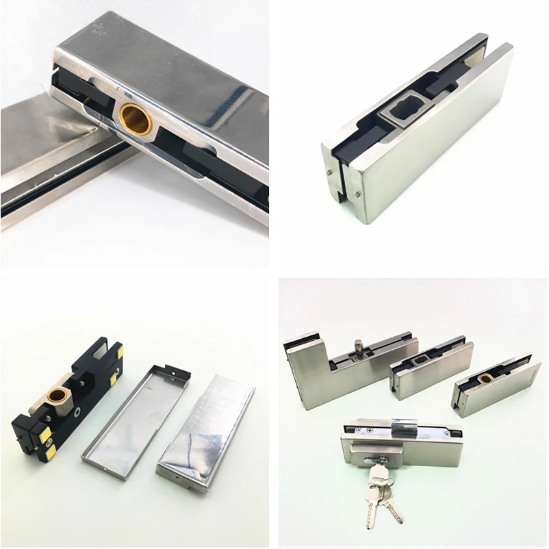 玻璃门贴片配件玻璃夹五金