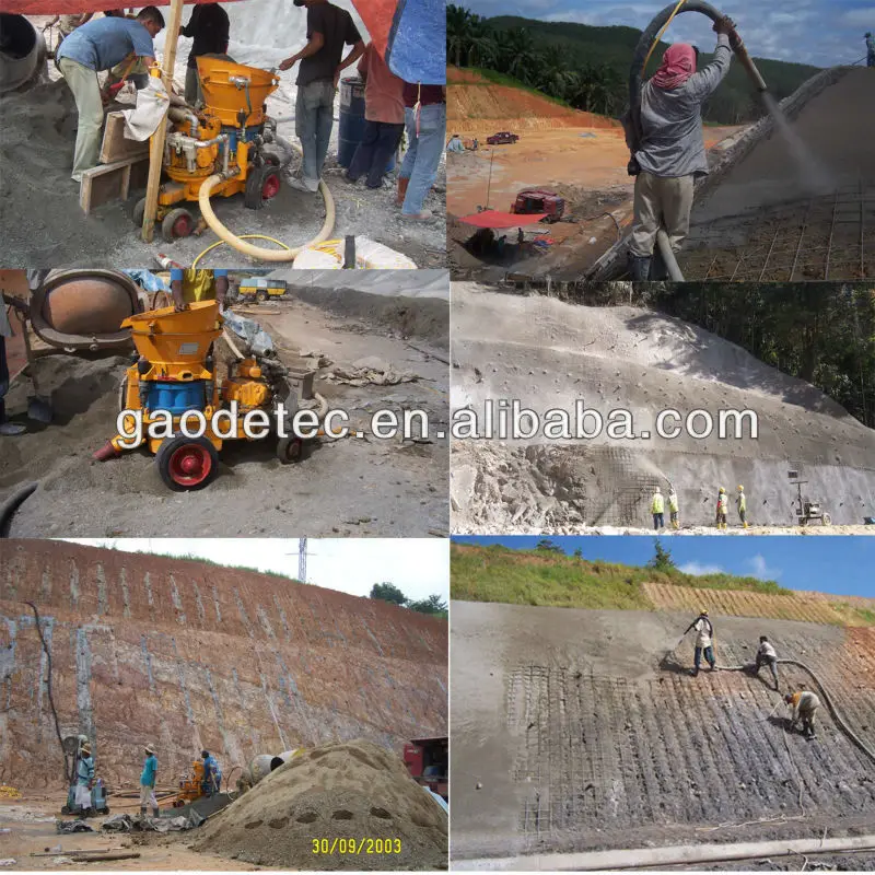 electric motor concrete spraying machine 