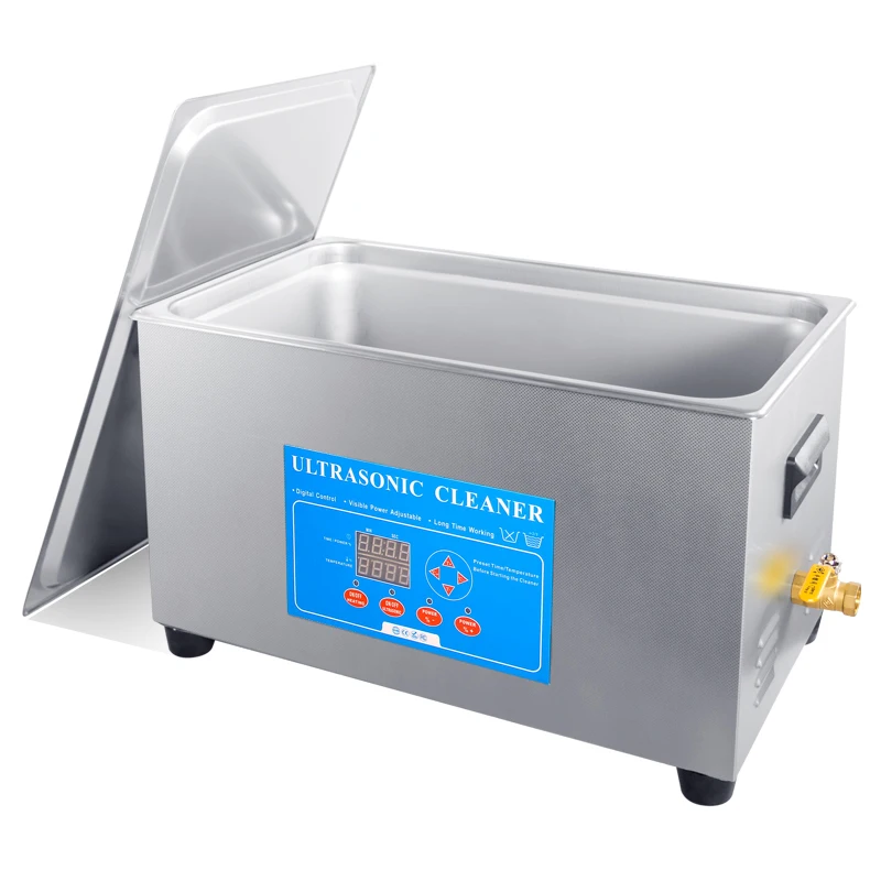 
20L Power Adjustable Laboratory Digital Heated Ultrasonic Cleaner 