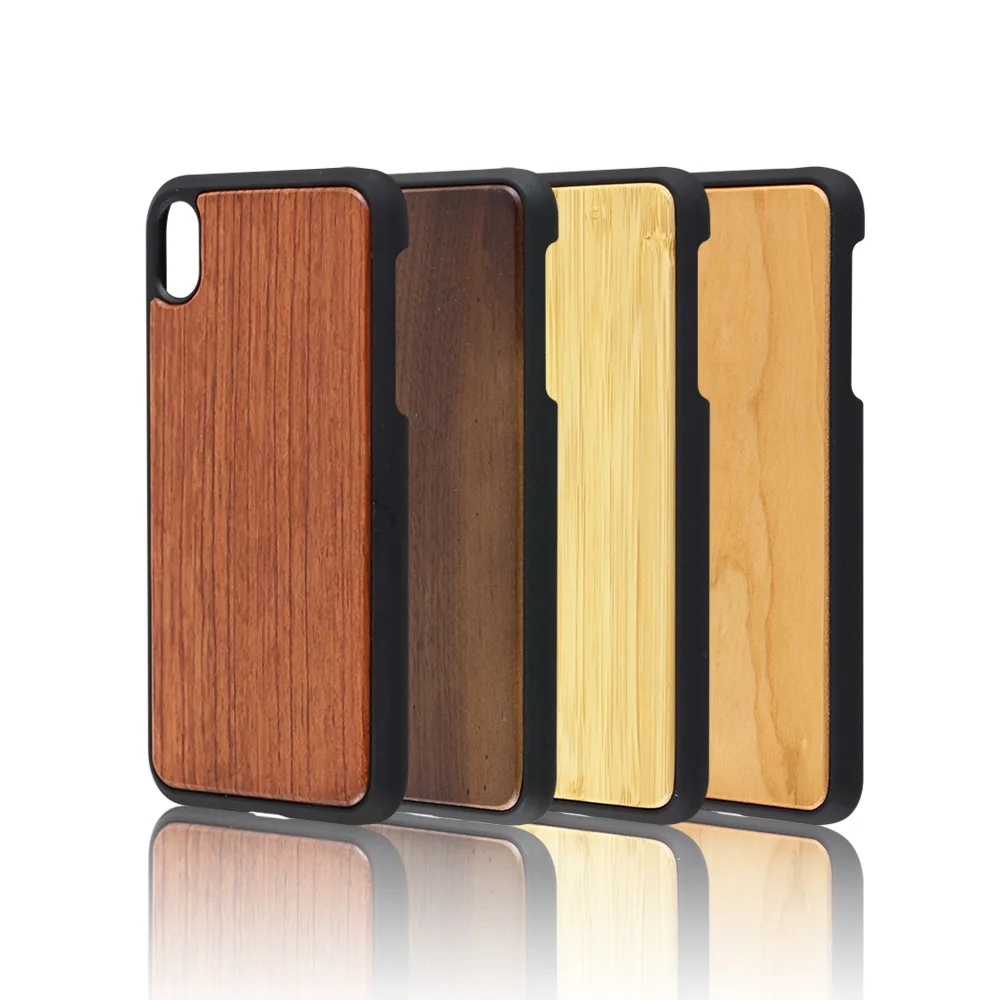 

Natural Mobile Phone Accessories Bamboo Wood Phone Case Mobile Cover for iPhone 8, Different wood original color
