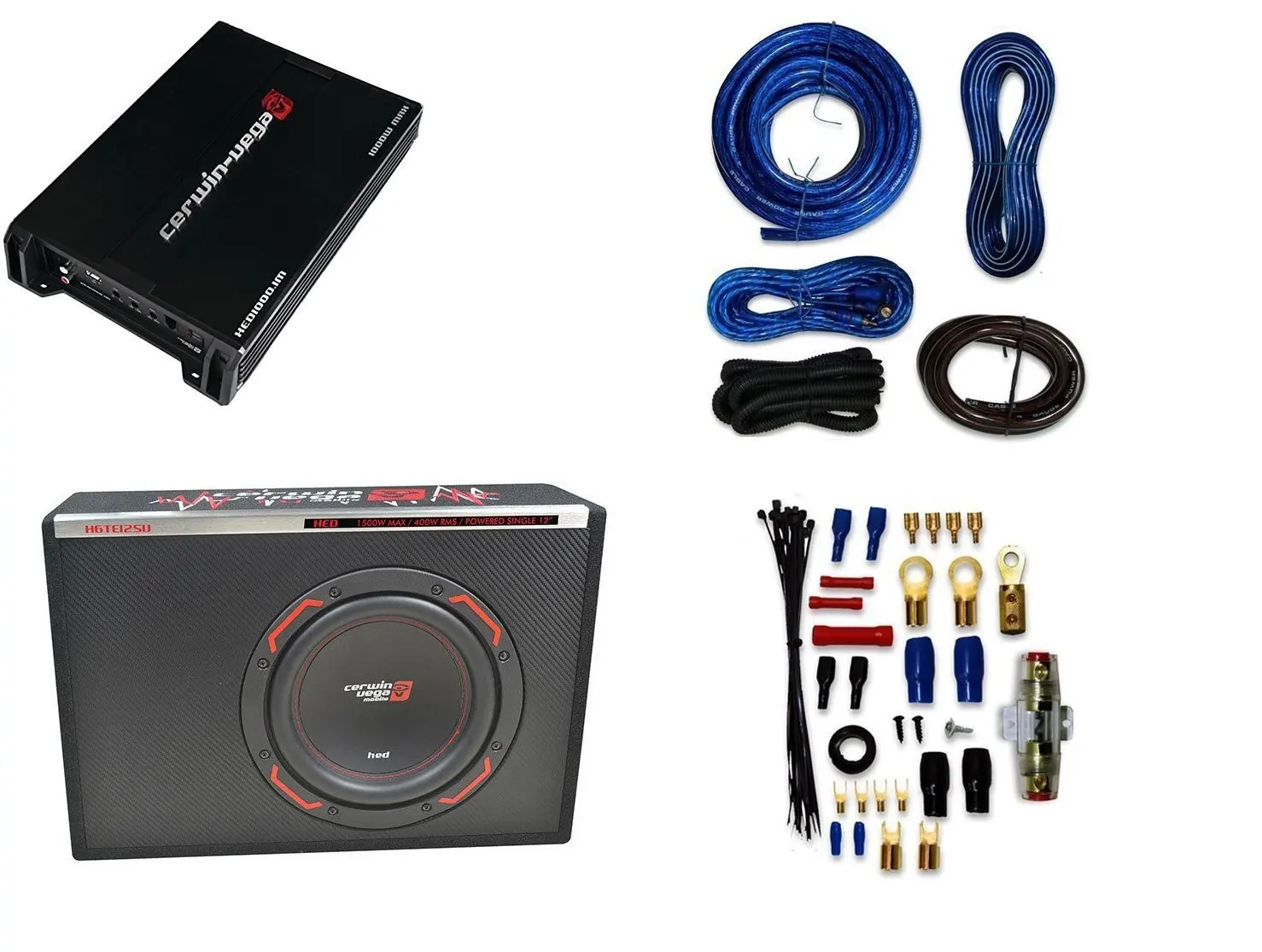 Buy CERWIN-VEGA MOBILE XED71000.1M Amp 1,000 Watts + PAC SNI-35