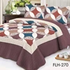 Flower Print Kantha Quilt Reversible Throw Quilt Set Bedspread Patchwork