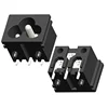 AC inlet 3 pin c6 socket pcb mounting (IEC 60320-1,C6)
