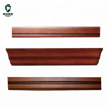 Home Decorative Teak Cabinet Frame Skirting Wood Moulding