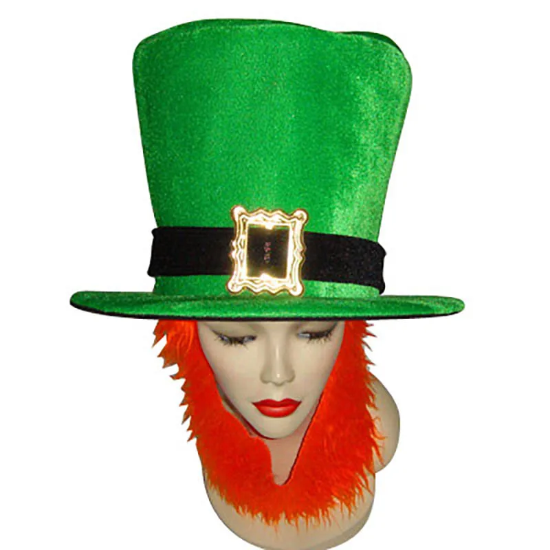 St Patrick/'s Green Leprechaun Top Hat
