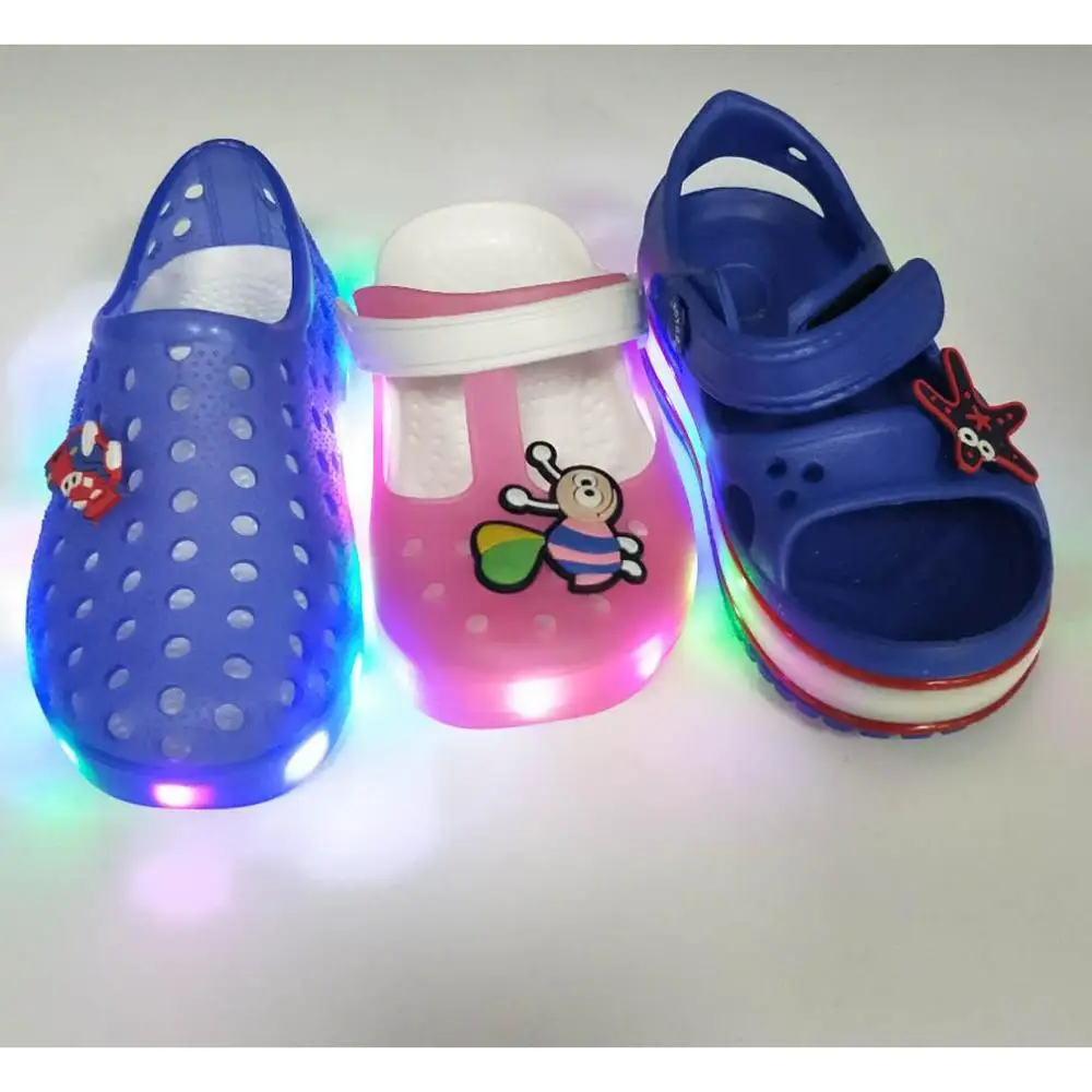 Garden shoes with led lights