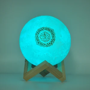 Quran Bluetooth Speakers Colorful Remote Control Small Moonlight LED Night Light