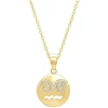 Expression Series new jewelry design silver special face pendant necklace