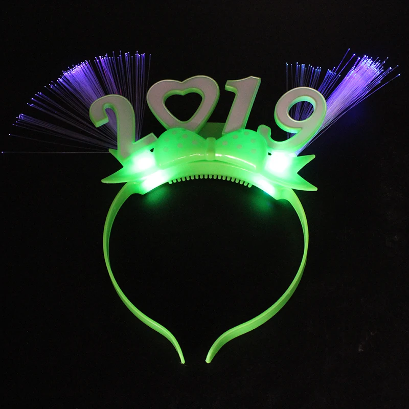 Happy New Year Fiber Optic Led 2019 Headband - Buy 2019 Headband,Led ...