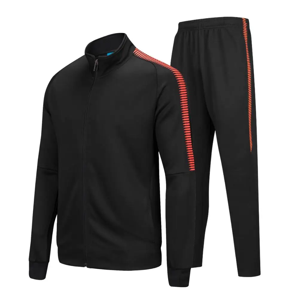 

Stock Wholesale Men Private Label Plain Black Polyester Tracksuit