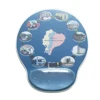 3D aqua filled gaming mouse pad with wrist rest