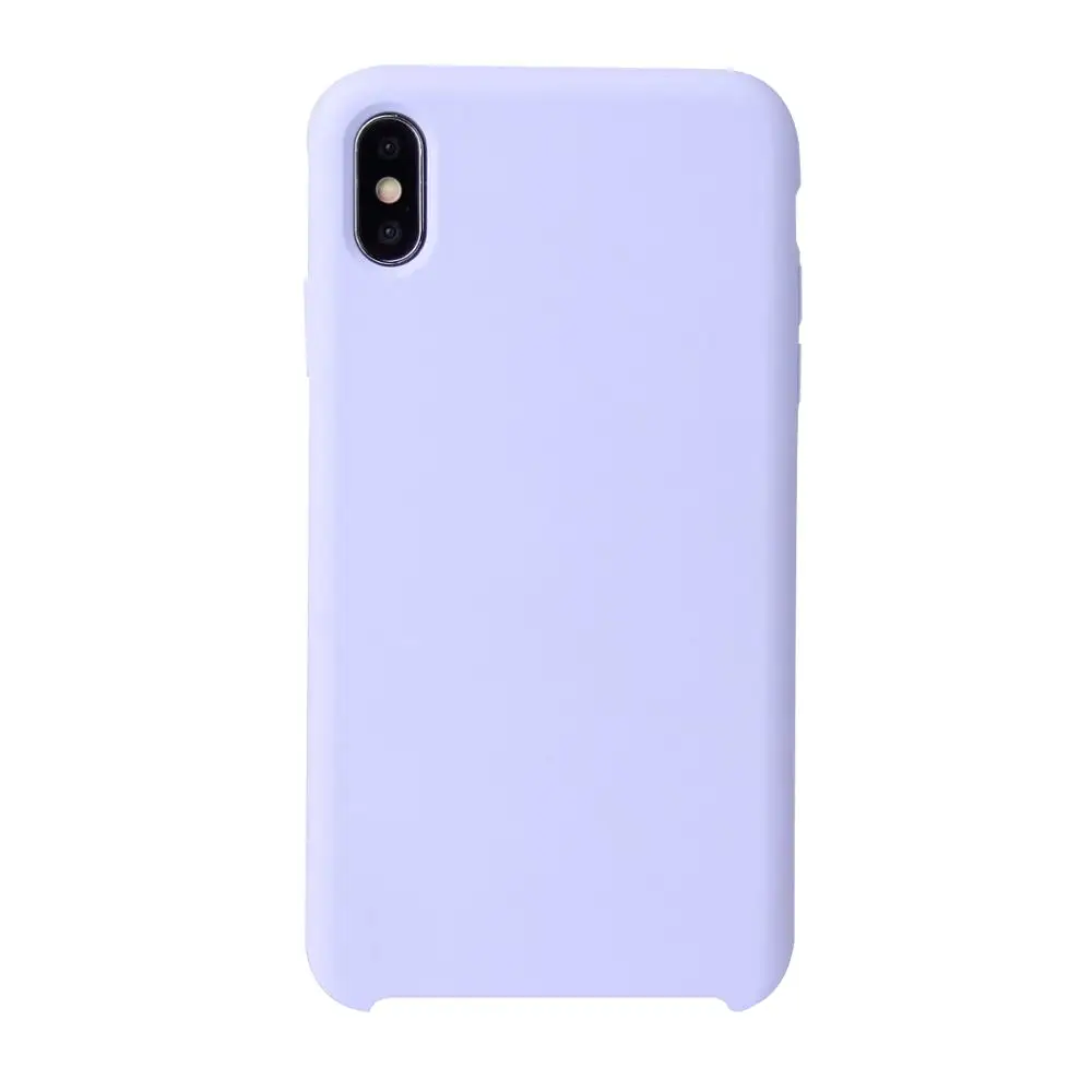 

Real Liquid Silicone Phone Case For iPhone Xs Xr Xs Max Original Back Cover
