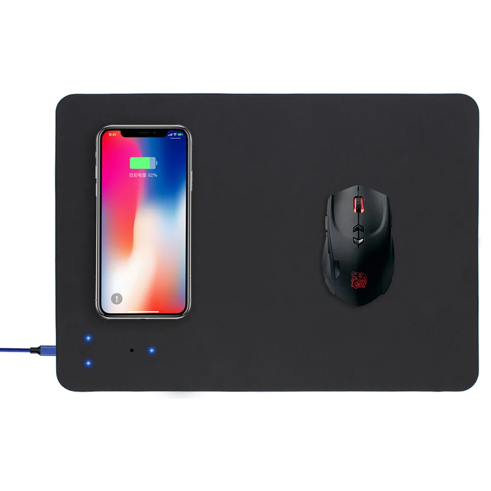 

Qi Wireless Charger Mouse Pad , 2 in 1 Mouse Pad With Wireless Charger for phones Mouse Pad